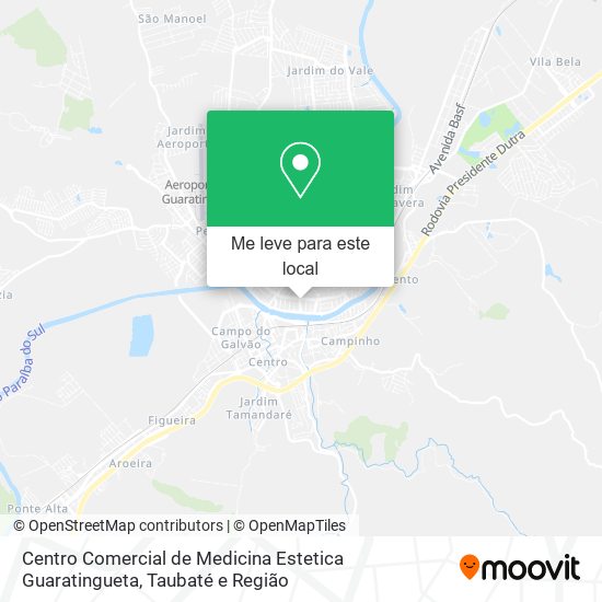 Centro Comercial de Medicina Estetica Guaratingueta mapa
