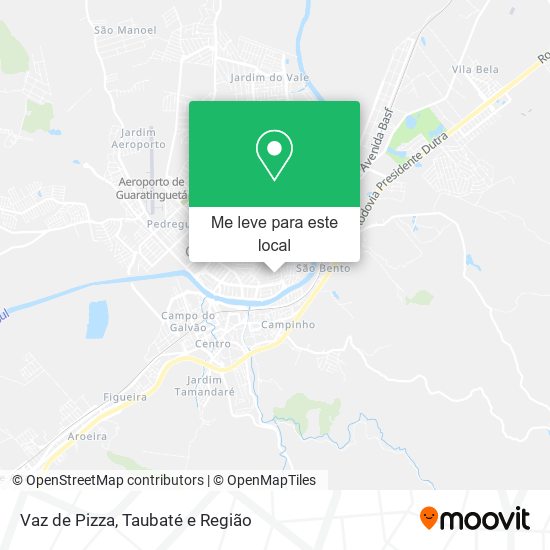 Vaz de Pizza mapa