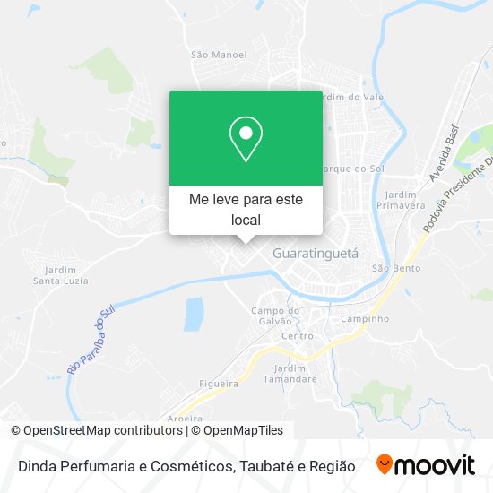 Dinda Perfumaria e Cosméticos mapa