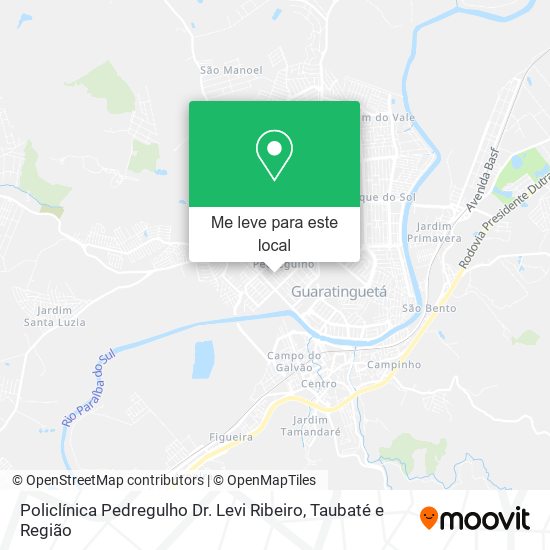 Policlínica Pedregulho Dr. Levi Ribeiro mapa