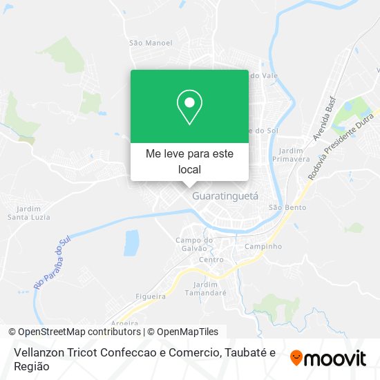 Vellanzon Tricot Confeccao e Comercio mapa