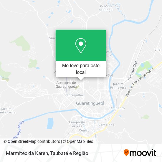 Marmitex da Karen mapa