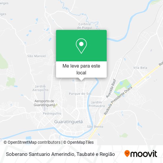 Soberano Santuario Amerindio mapa