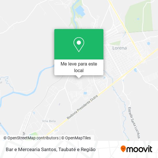 Bar e Mercearia Santos mapa