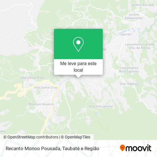 Recanto Monoo Pousada mapa