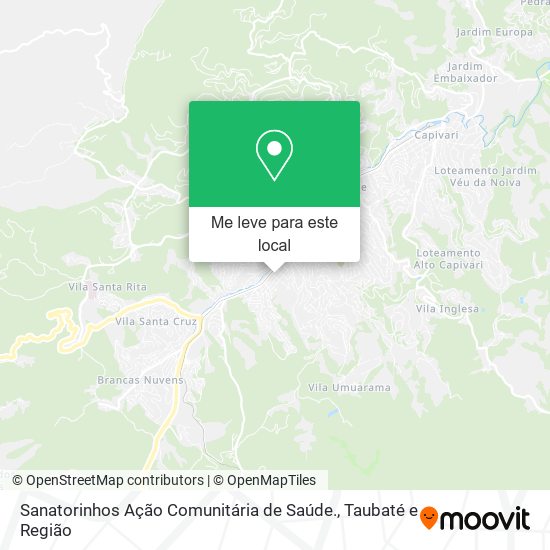 Sanatorinhos Ação Comunitária de Saúde. mapa