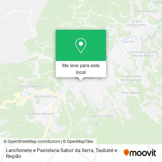 Lanchonete e Pastelaria Sabor da Serra mapa