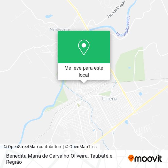 Benedita Maria de Carvalho Oliveira mapa