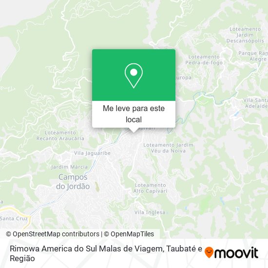Rimowa America do Sul Malas de Viagem mapa