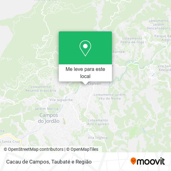 Cacau de Campos mapa