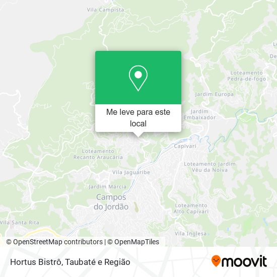 Hortus Bistrô mapa