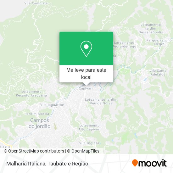 Malharia Italiana mapa