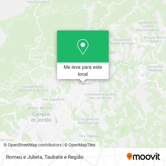 Romeu e Julieta mapa