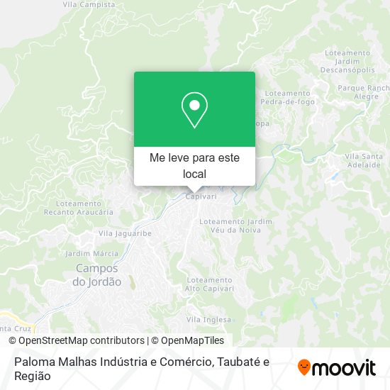 Paloma Malhas Indústria e Comércio mapa