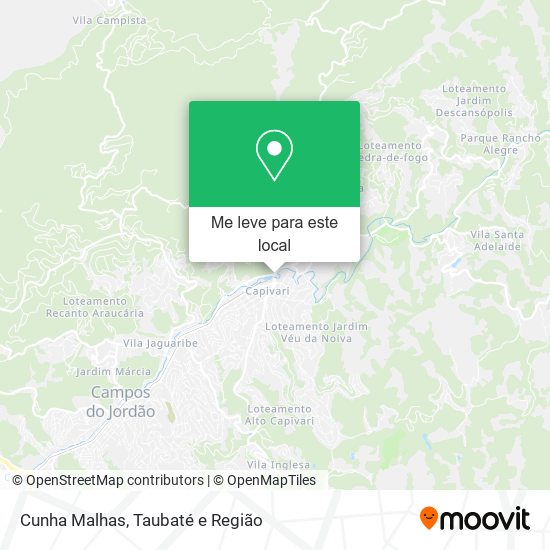 Cunha Malhas mapa