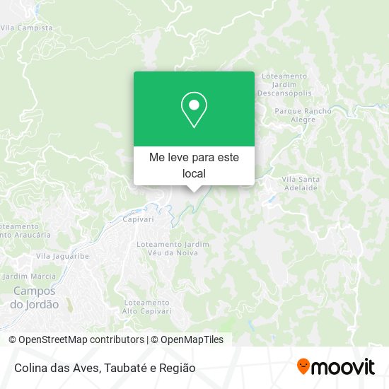 Colina das Aves mapa