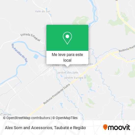 Alex Som and Acessorios mapa