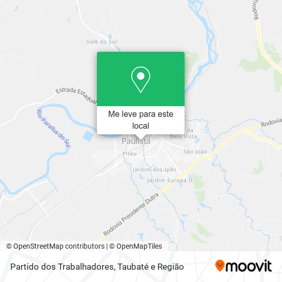 Partido dos Trabalhadores mapa