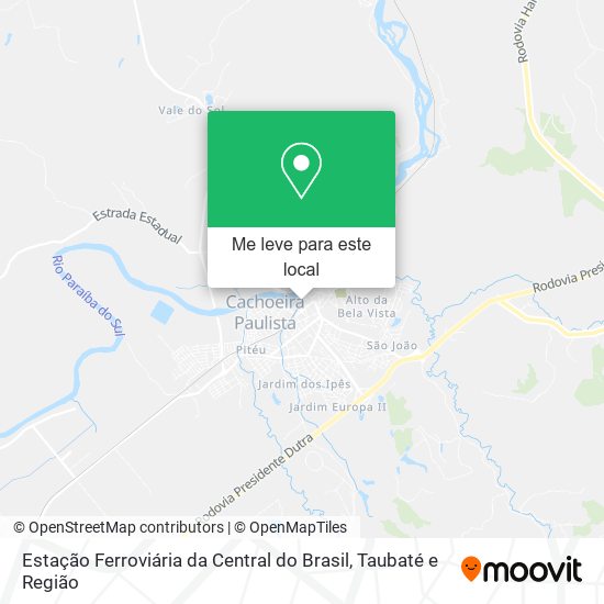 Estação Ferroviária da Central do Brasil mapa