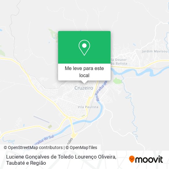 Luciene Gonçalves de Toledo Lourenço Oliveira mapa