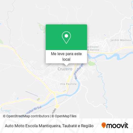 Auto Moto Escola Mantiqueira mapa