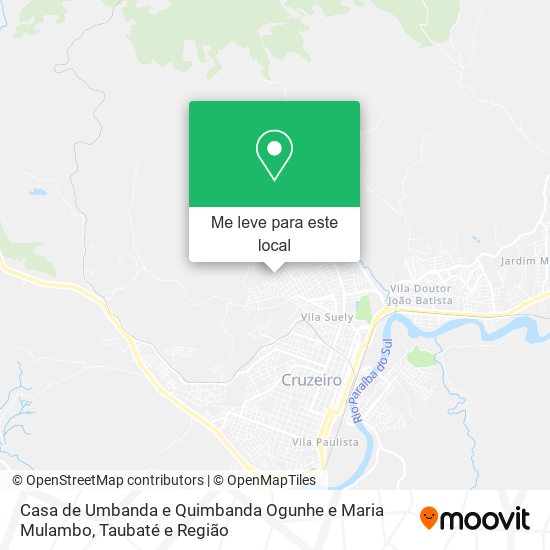 Casa de Umbanda e Quimbanda Ogunhe e Maria Mulambo mapa