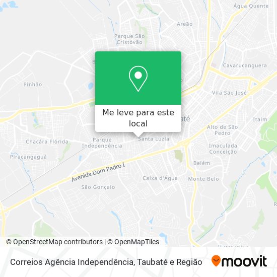 Correios Agência Independência mapa
