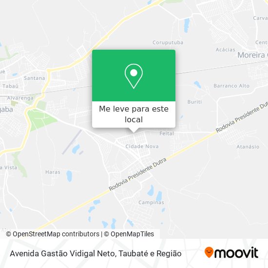 Avenida Gastão Vidigal Neto mapa