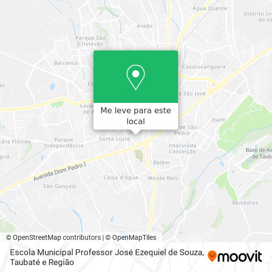 Escola Municipal Professor José Ezequiel de Souza mapa