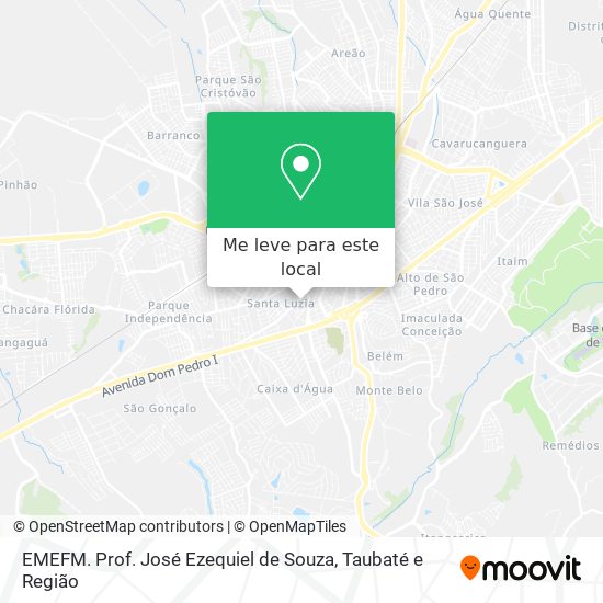 EMEFM. Prof. José Ezequiel de Souza mapa