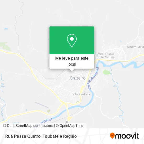Rua Passa Quatro mapa