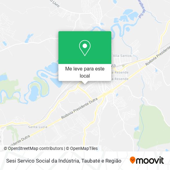 Sesi Servico Social da Indústria mapa