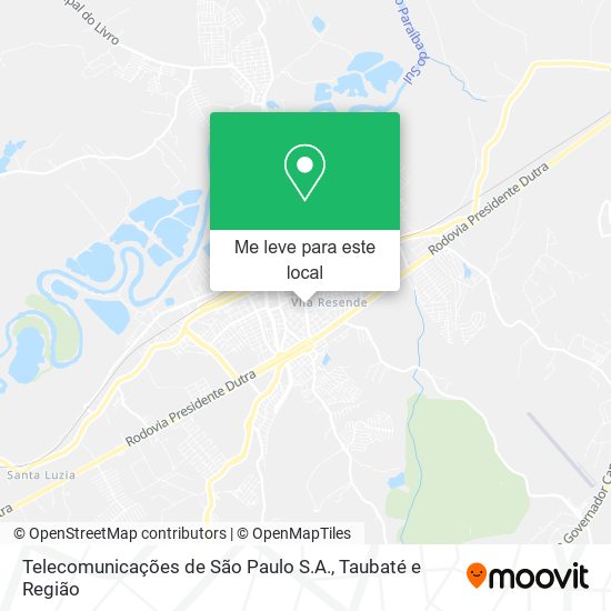 Telecomunicações de São Paulo S.A. mapa