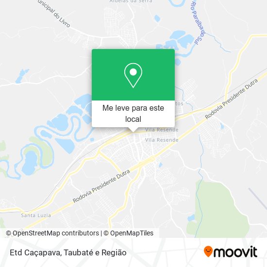 Etd Caçapava mapa