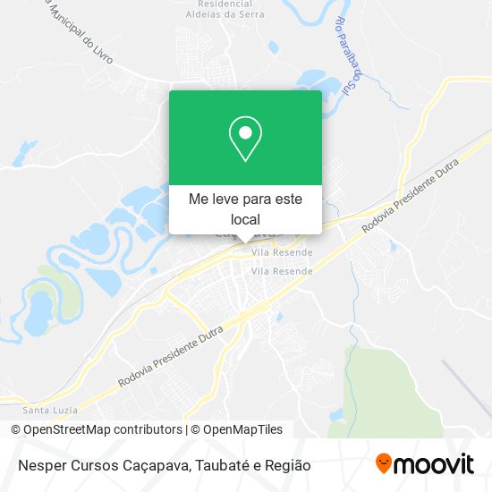 Nesper Cursos Caçapava mapa