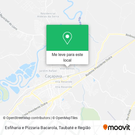 Esfiharia e Pizzaria Bacarola mapa