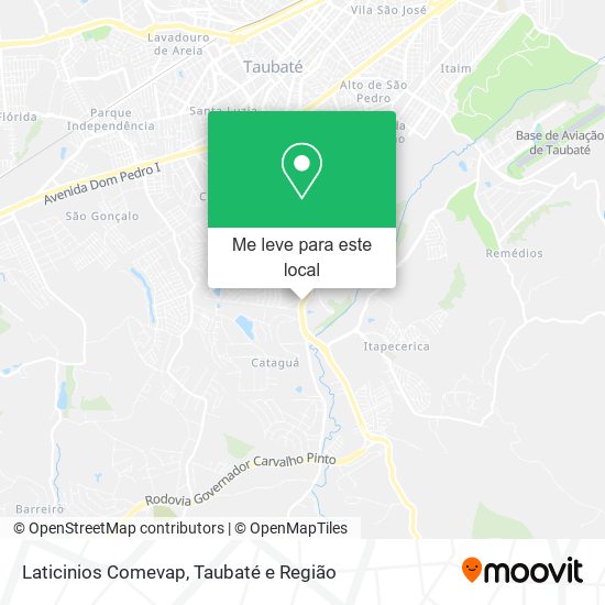 Laticinios Comevap mapa
