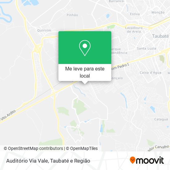 Auditório Via Vale mapa