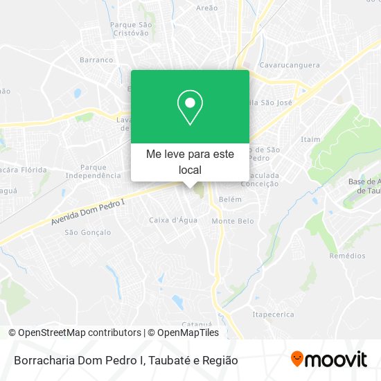 Borracharia Dom Pedro I mapa