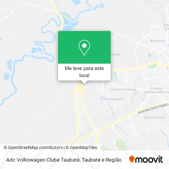 Adc Volkswagen Clube Taubaté mapa