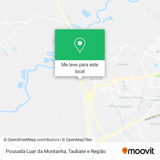 Pousada Luar da Montanha mapa