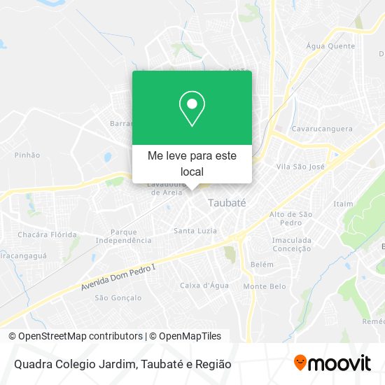 Quadra Colegio Jardim mapa