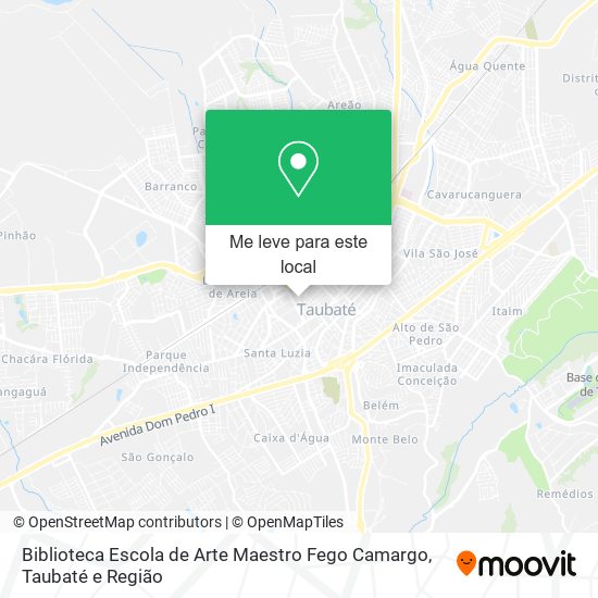 Biblioteca Escola de Arte Maestro Fego Camargo mapa