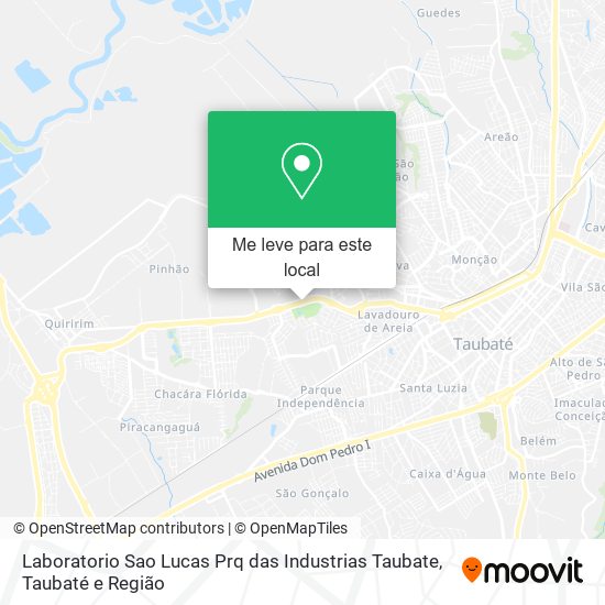 Laboratorio Sao Lucas Prq das Industrias Taubate mapa