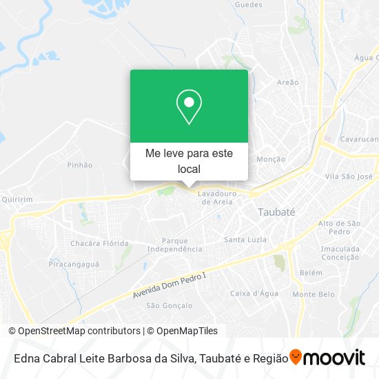 Edna Cabral Leite Barbosa da Silva mapa