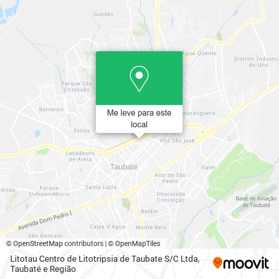 Litotau Centro de Litotripsia de Taubate S / C Ltda mapa