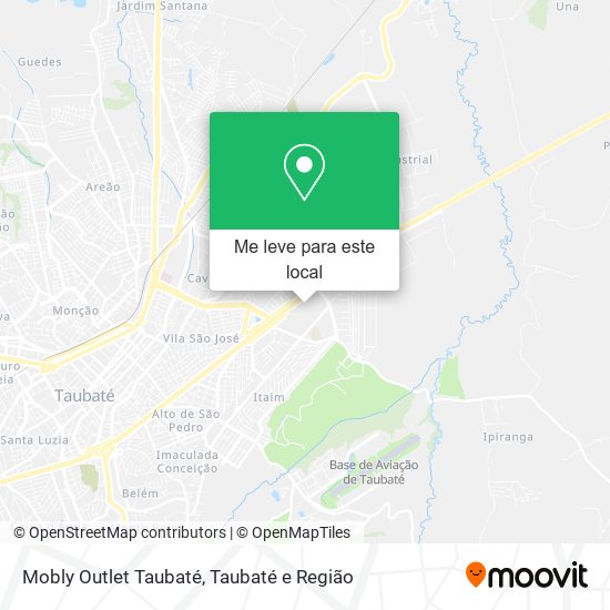 Mobly Outlet Taubaté mapa