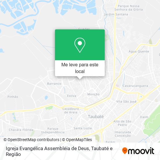 Igreja Evangélica Assembléia de Deus mapa