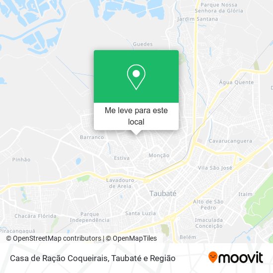 Casa de Ração Coqueirais mapa