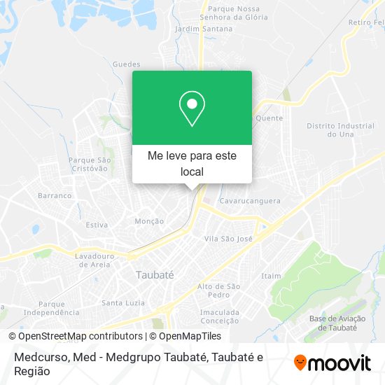 Medcurso, Med - Medgrupo Taubaté mapa